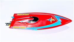 Oxidean Marine Mini-Dom Fiberglass Self-Righting Mono Hull RTR RC Boat - Red