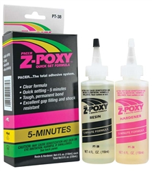 Pacer Technology Zap Adhesives Z-Poxy 5-Minute Epoxy Glue 8 oz