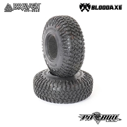 Pit Bull RC 1.9" Braven Bloodaxe Scale R/C Tires Alien Kompound with Foam (2)