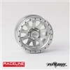 Pit Bull RC 1.55" Raceline "Clutch" Aluminum Wheels - Silver (4)