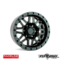 Pit Bull RC 1.9" Raceline "RYNO" Aluminum Wheels - Black (4)