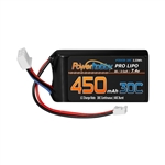 Powerhobby 2S 7.4V 450mAh 30C Lipo Battery for SCX24