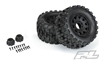 Pro-Line Badlands MX38 HP 3.8" All Terrain BELTED Tires Mounted on Raid 8x32 Wheels (2)