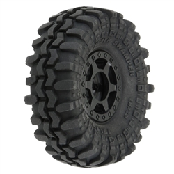 Pro-Line Interco Super Swamper 1.0" Tires Mounted on Black Holcomb Beadlock Wheels (4)