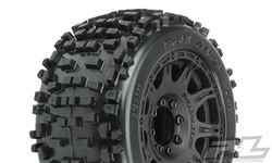 Pro-Line Badlands LP 3.8" All Terrain Tires Mounted on Raid 8x32 Wheels (2)