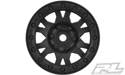 Pro-Line Impulse 1.9" Black Plastic Internal Bead-Loc Wheels (2)