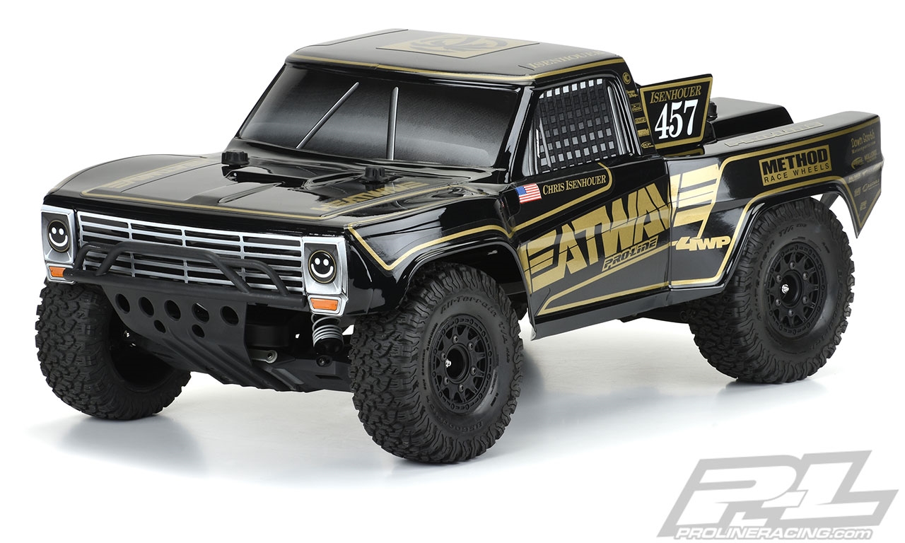 Pro-Line Tough-Color Black 1967 Ford F-100 discount Body for Traxxas UDR