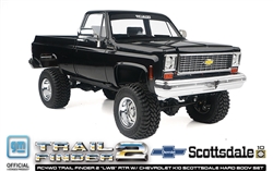 RC4WD Trail Finder 2 "LWB" RTR with Chevrolet K10 Scottsdale Hard Body (Black)