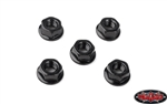 RC4WD M4 Low Profile Flanged Lock Nut (Black) (5)