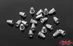 RC4WD M1.6 Flanged Acorn Nuts (Silver)