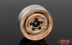 RC4WD Landies Vintage Stamped Steel 1.55" Beadlock Wheels (Rust) (4)