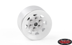 RC4WD Stamped Steel 0.7" Stock Beadlock Wheels (White) (4)