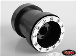 RC4WD Universal Monster Truck Beadlock Wheels V2 For Tamiya Clod Buster (Black Delrin) (2)