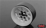 RC4WD OEM Stamped Steel 1.9" Beadlock Wheels (White) (4)