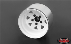 RC4WD 5 Lug Deep Dish Wagon 1.9" Steel Stamped Beadlock Wheels (White) (4)