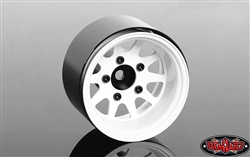 RC4WD Deep Dish Wagon 1.55" Stamped Steel Beadlock Wheels White (4)