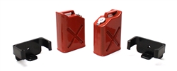 Racers Edge 1/10 Scaler Plastic Gasoline Jugs (2) Red