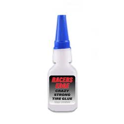 Racers Edge Crazy Strong Tire Glue with Pin Cap and Tips (20g)