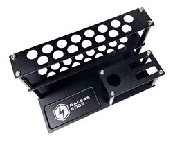 Racers Edge Tool Holding Rack with Screw Tray, Black