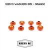 REEFS RC Servo Washers - Orange (8)