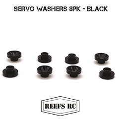 REEFS RC Servo Washers 8pk- Black