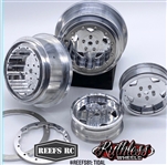 REEFS RC Tidal Beadlock Drag Wheels with Rings and Hardware (4 pcs)