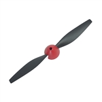 Rage RC Propeller, 2-Blade with Red Spinner, Warbirds