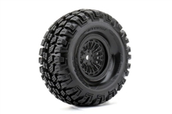 ROAPEX 1.9" Storm Crawler Tires Mounted on Black Wheels (2)