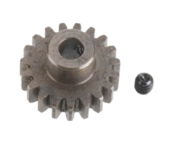 Robinson Racing Extra Hard Steel 5mm Bore 1 Mod Pinion Gear 19T