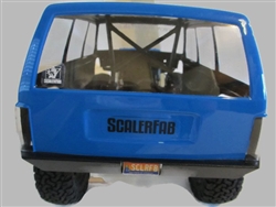 ScalerFab SCX10 II XJ Rear Bumper with License Plate Recess