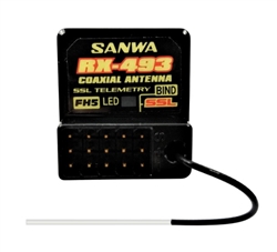 Sanwa Airtronics RX-493 4-Channel Telemetry Receiver