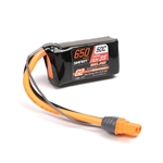 Spektrum 3S 11.1V 650mAh 50C Smart G2 Trail Pro LiPo Battery - IC2