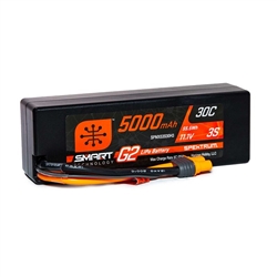 Spektrum 3S 11.1V 5000mAh 30C Smart G2 Hardcase LiPo Battery - IC3