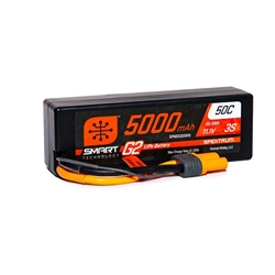 Spektrum 3S 11.1V 5000mAh 50C Smart G2 Hardcase LiPo Battery - IC5