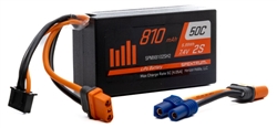 Spektrum 2S 7.4V 810mAh 50C LiPo Battery - IC2 / EC2