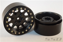 SSD RC 1.9" Steel D Hole Wheels (Black) (2)