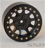 SSD RC Single 1.9" Steel D Hole Wheel (Black) (1)