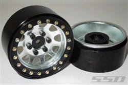 SSD RC 1.9" Steel D Hole Wheels (Silver) (2)