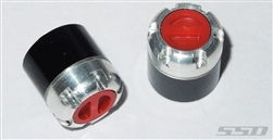 SSD RC Scale Locking Hubs (Red) (2)