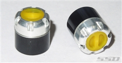 SSD RC Scale Locking Hubs (Yellow) (2)