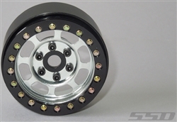 SSD RC Single 1.9" Steel Trail Beadlock Wheel (Silver) (1)