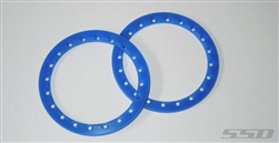 SSD RC 2.2" Blue Beadlock Front Rings (2)