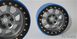 SSD RC 2.2" Assassin Wide PL Beadlock Wheels (Grey) (2)