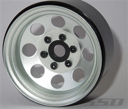 SSD RC Single 1.9" Steel 8 Hole Beadlock Wheel (Silver) (1)