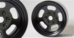 SSD RC 1.9" Steel Slot Beadlock Wheels (Black) (2)