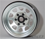 SSD RC Single 1.9" Steel Stock Beadlock Wheel (Silver) (1)