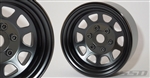 SSD RC 1.9" Steel Stock Beadlock Wheels (Black) (2)