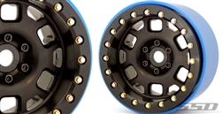 SSD RC 2.2" Contender PL Beadlock Wheels (Black) (2)