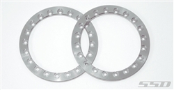 SSD RC 1.9" Silver Aluminum Beadlock Rings (2)