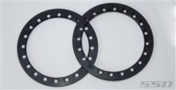 SSD RC 1.9" Black Aluminum Beadlock Rings (2)